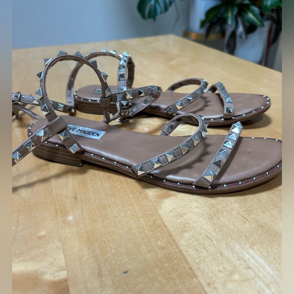 Steve Madden Nude studded stripy gladiator sandal - Picture 5 of 8